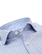 Camisa sport popelin 2 rayas Azul