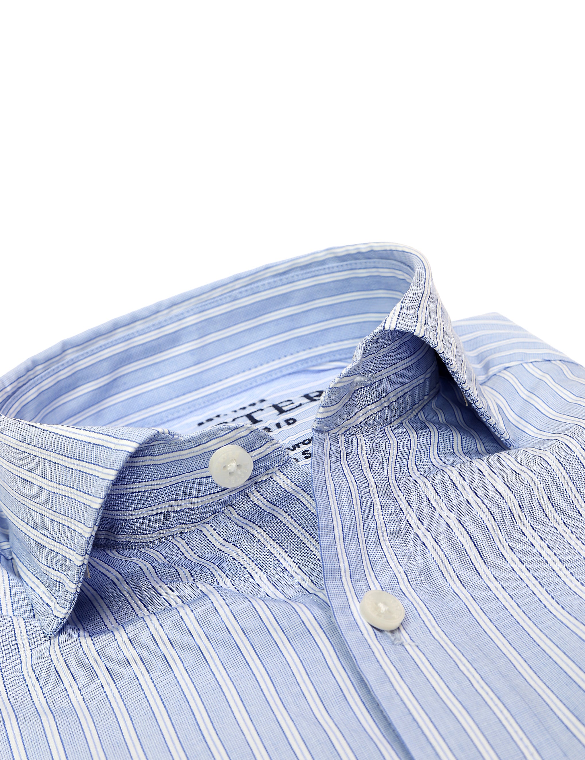 Camisa sport popelin 2 rayas Azul