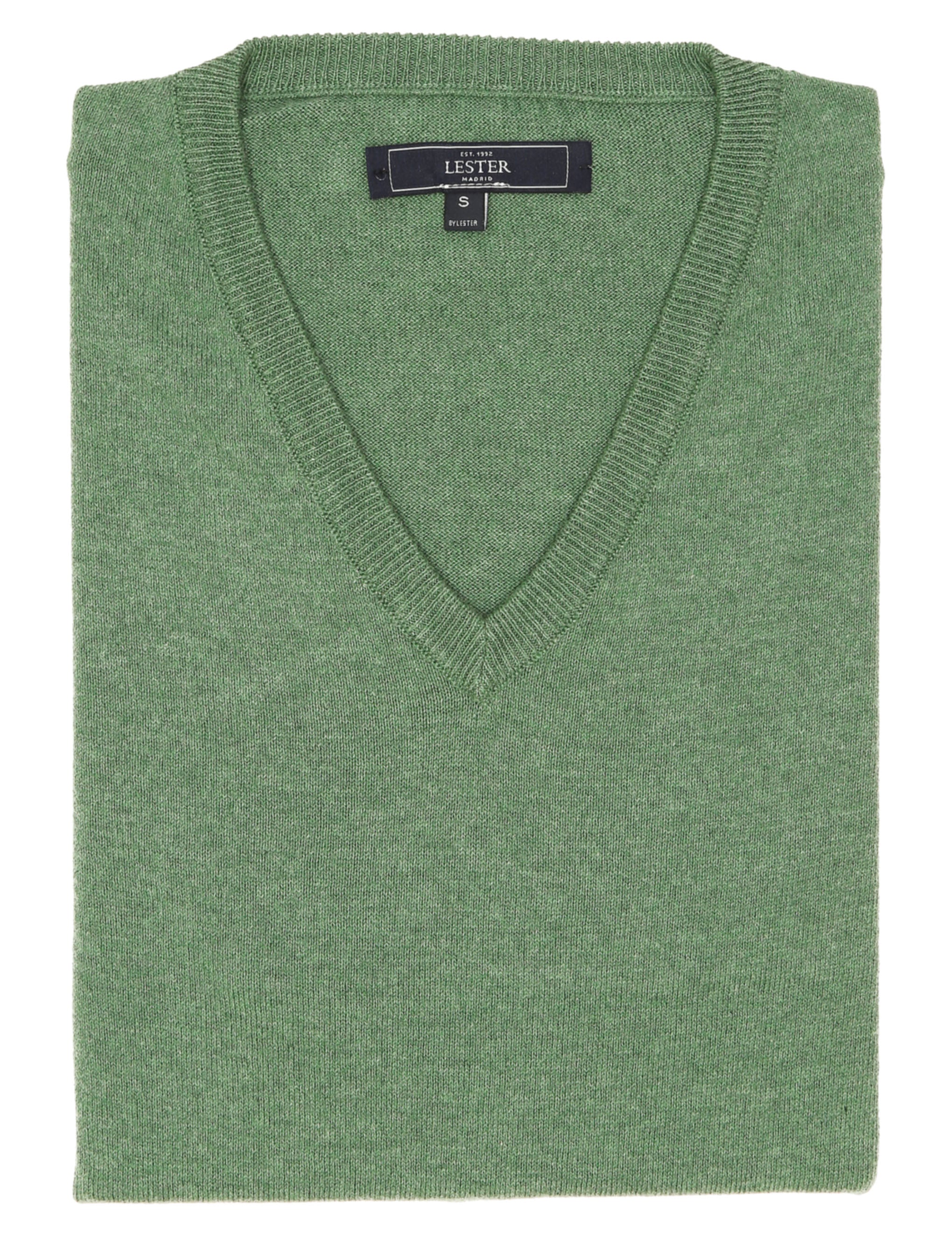 Jersey pico algodón Verde claro