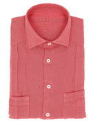 Camisa lino jaretas Rosa