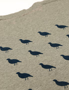 Camiseta lavada perdices espalda Gris