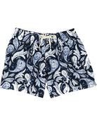 Traje de baño paisley bicolor Azul