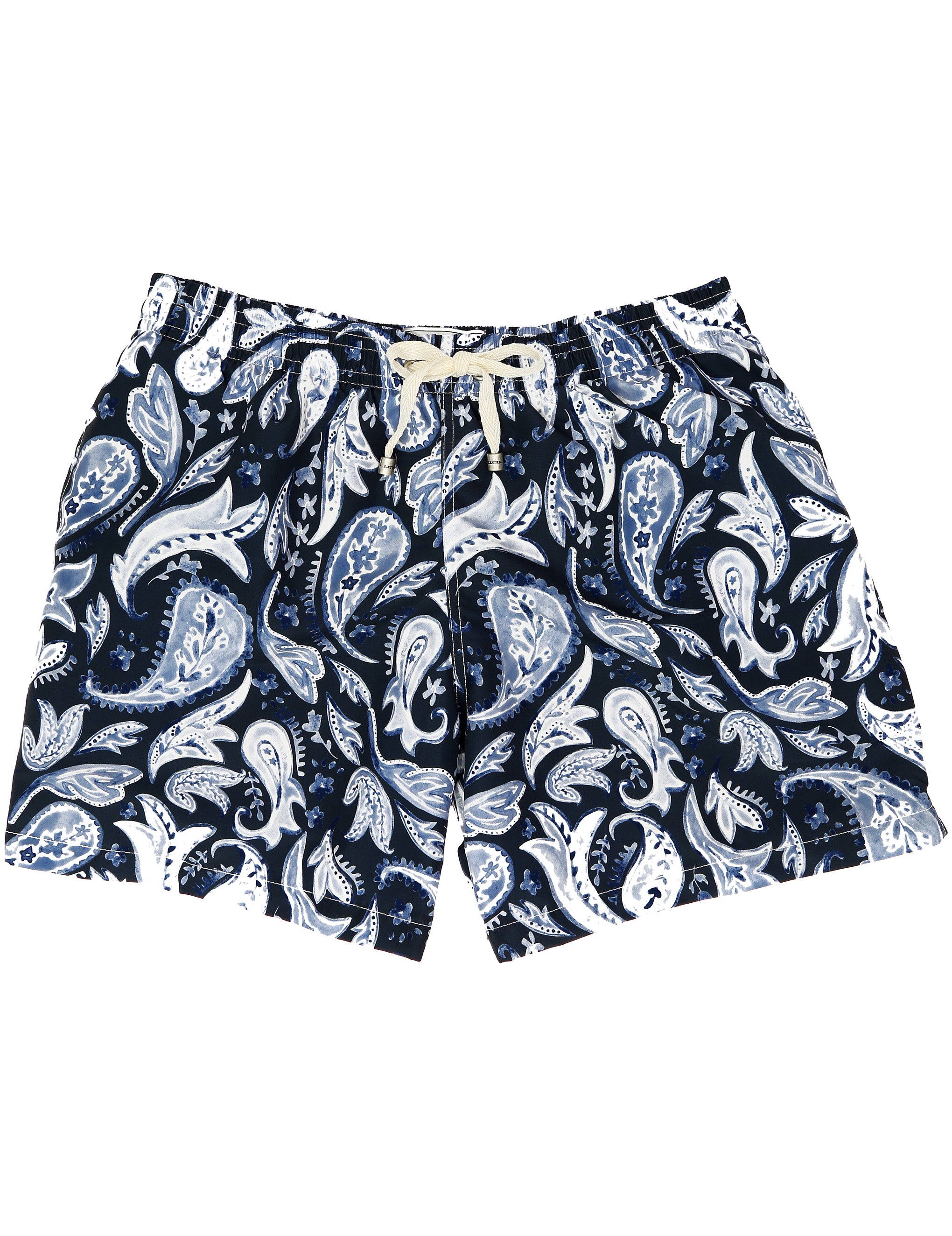 Traje de baño paisley bicolor Azul
