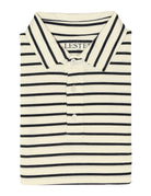 Polo manga corta rayas Azul
