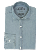 Camisa denim lavada Azul