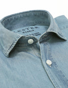 Camisa denim lavada Azul