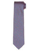 Corbata cadena gancho Azul/rosa