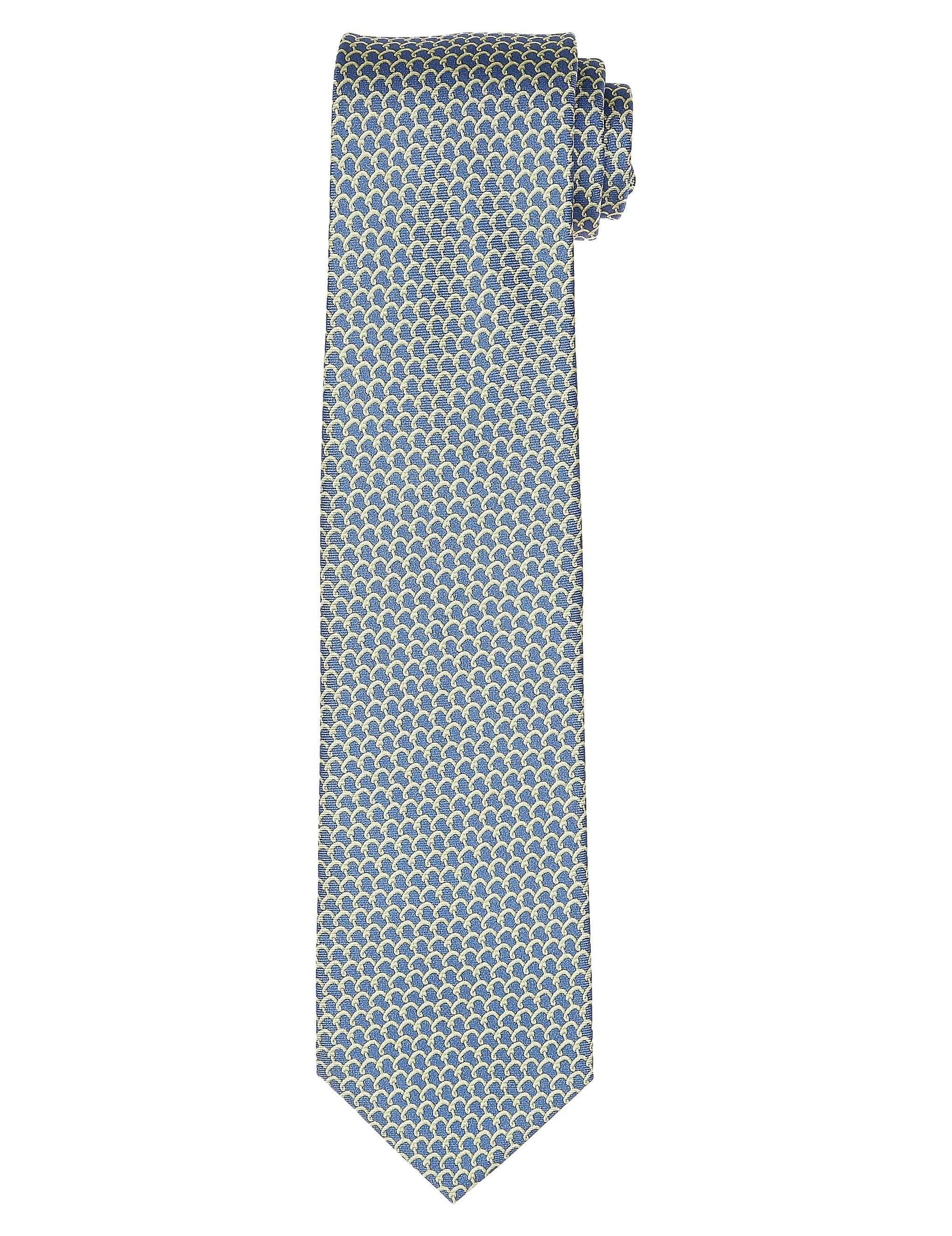 Corbata cadena gancho Azul/verde