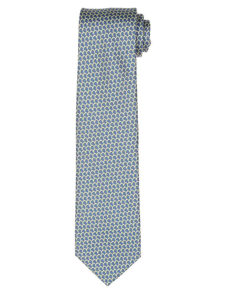 Corbata cadena gancho Azul/verde