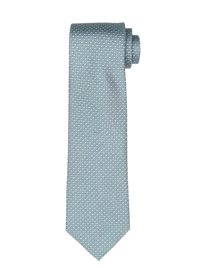 Corbata cadena capucha Azul/verde