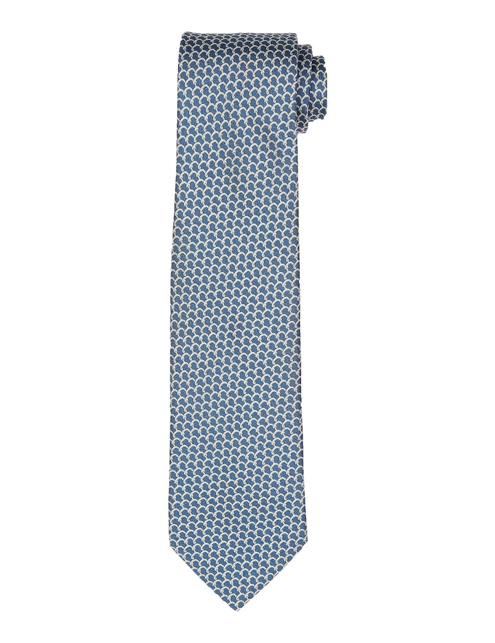 Corbata cadena gancho Azul/azul