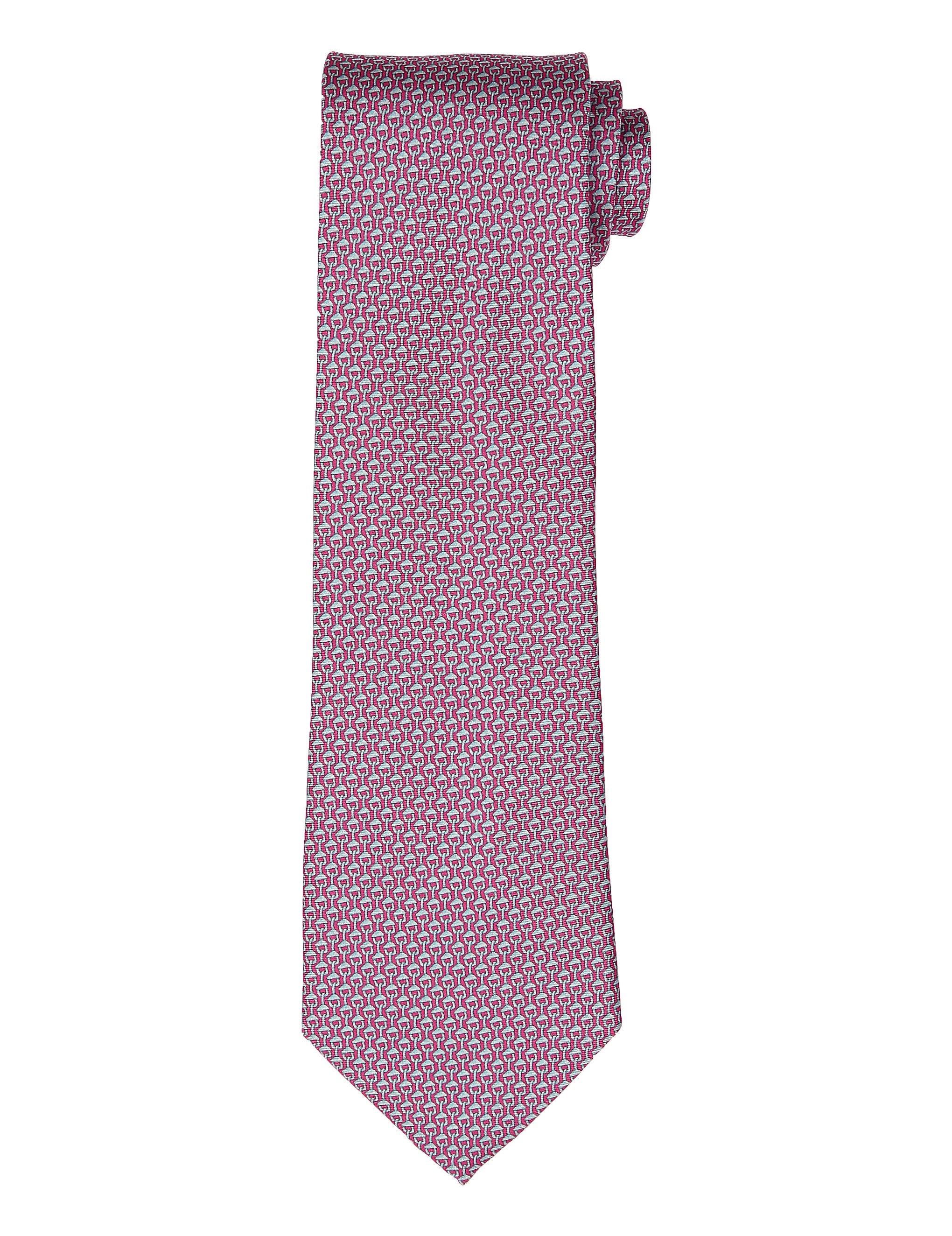 Corbata cadena capucha Rojo/azul