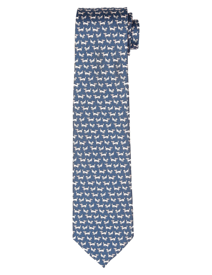 Corbata perritos Azul/rosa