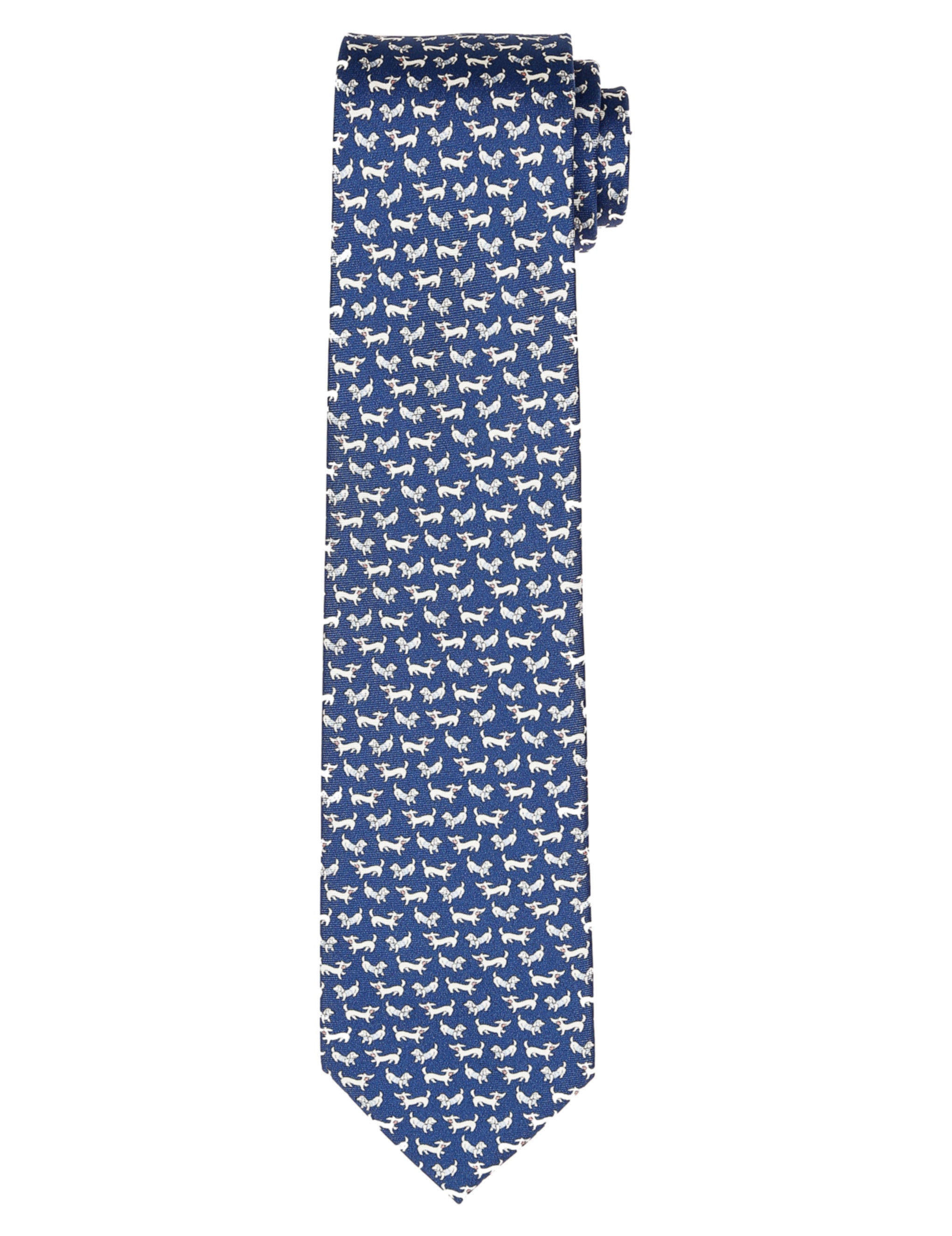 Corbata perritos Azul/gris