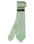 Corbata perritos Verde/gris