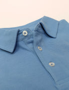 Polo pique lavado Azul medio
