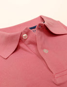 Polo pique manga corta Rosa