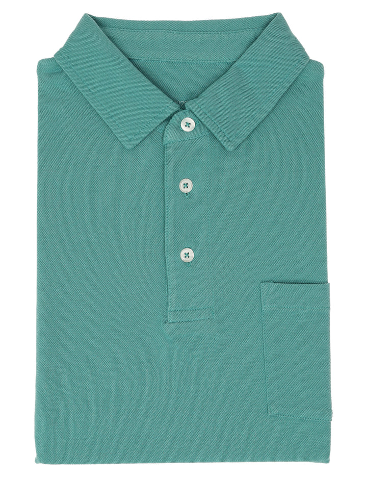 Polo pique lavado Verde claro