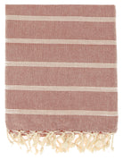 Toalla algodón rayas Rosa