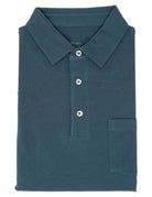 Polo pique lavado Azul oscuro