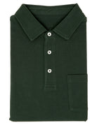 Polo pique lavado Verde oscuro