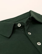 Polo pique lavado Verde oscuro