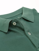 Polo manga corta lavado perdiz Verde oscuro