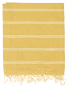 Toalla algodón rayas Amarillo