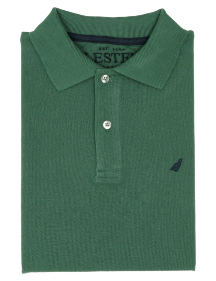 Polo pique manga corta Verde oscuro