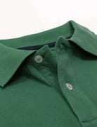Polo pique manga corta Verde oscuro