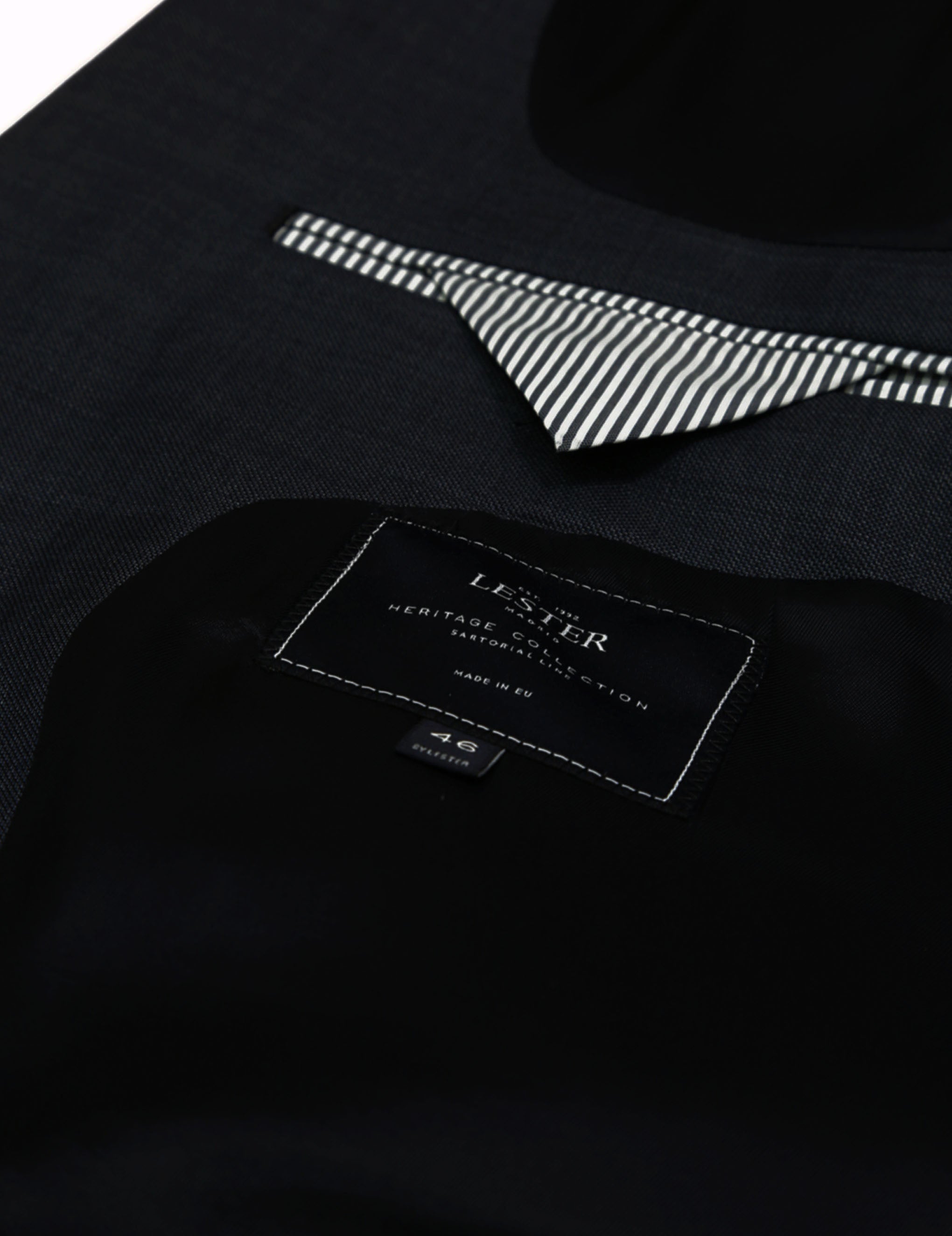 Traje fil a fil  s/p Azul medio