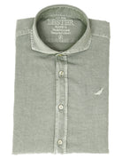 Camisa lino algodón lavada Verde claro