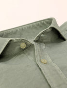 Camisa lino algodón lavada Verde claro
