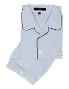Pijama corto semiliso Azul