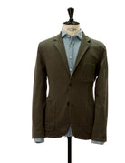 Cardigan lino lavada Verde