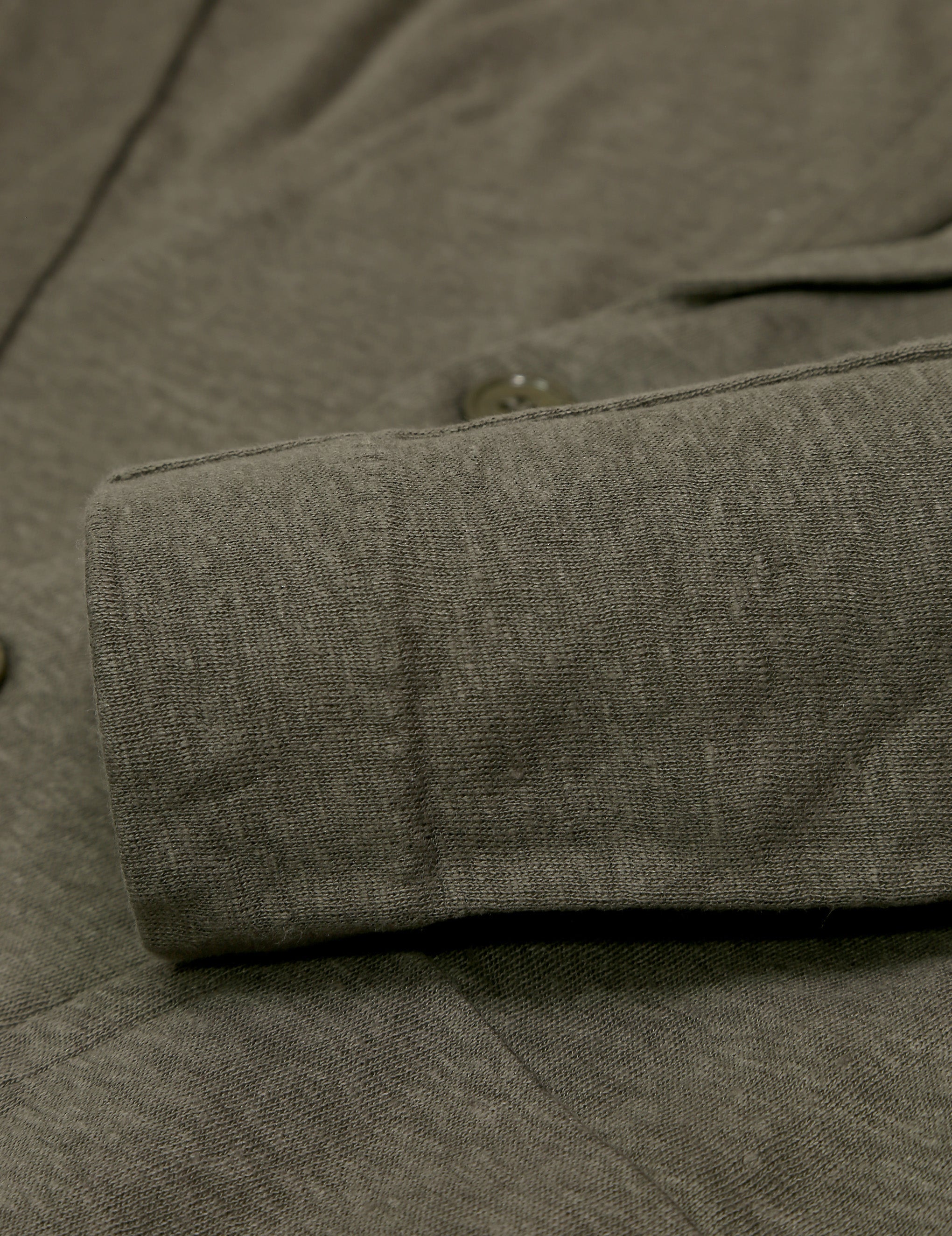 Cardigan lino lavada Verde
