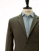 Cardigan lino lavada Verde