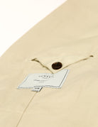 Chaqueta lino algodón lavada Crudo