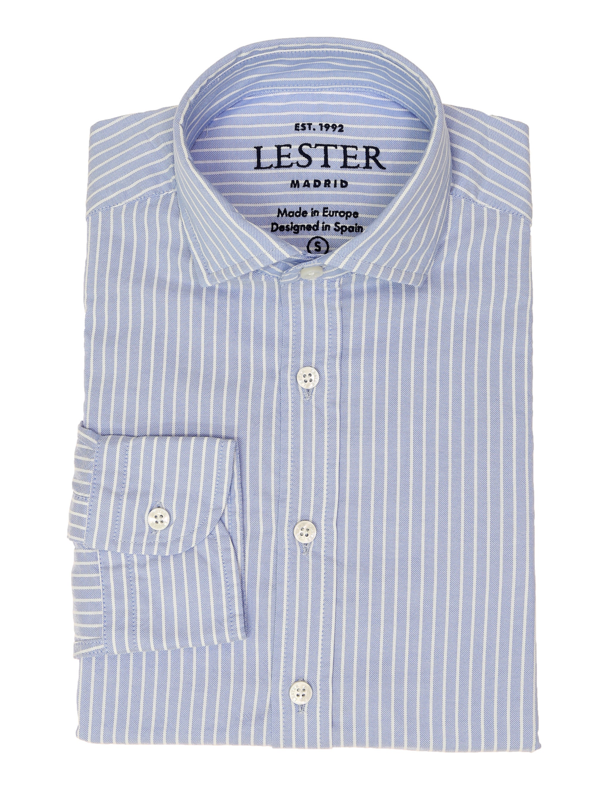 Camisa sport oxford raya fina Azul