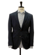 Chaqueta lino algodón lavada Azul