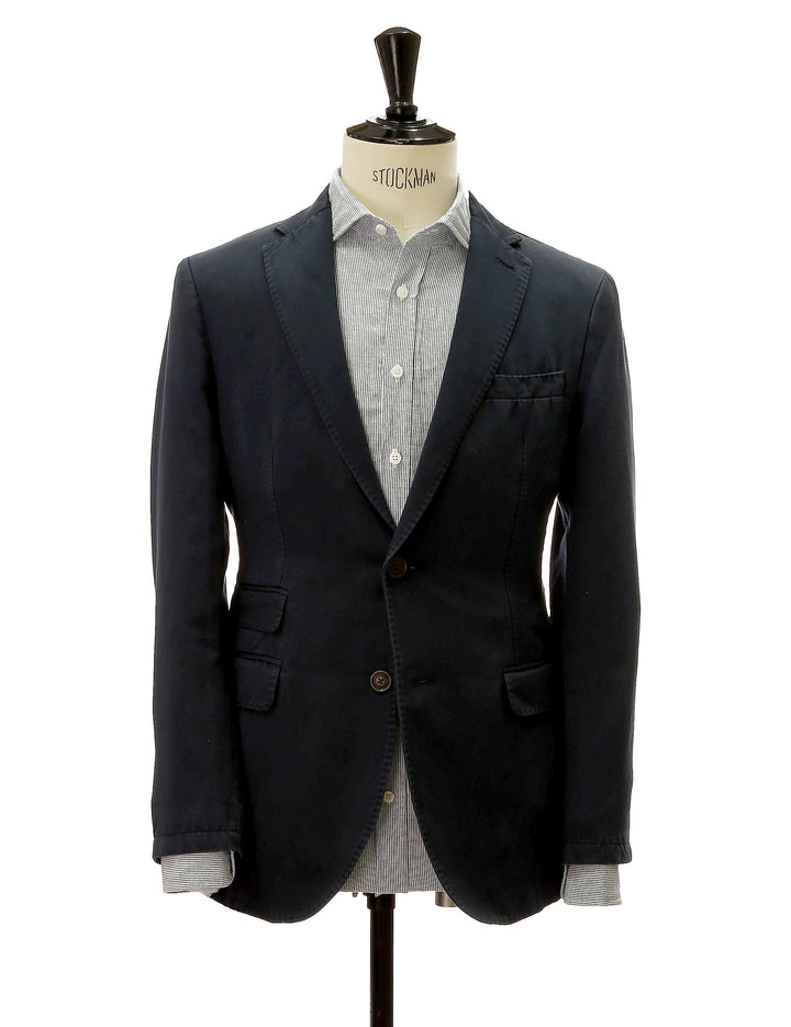 Chaqueta lino algodón lavada Azul