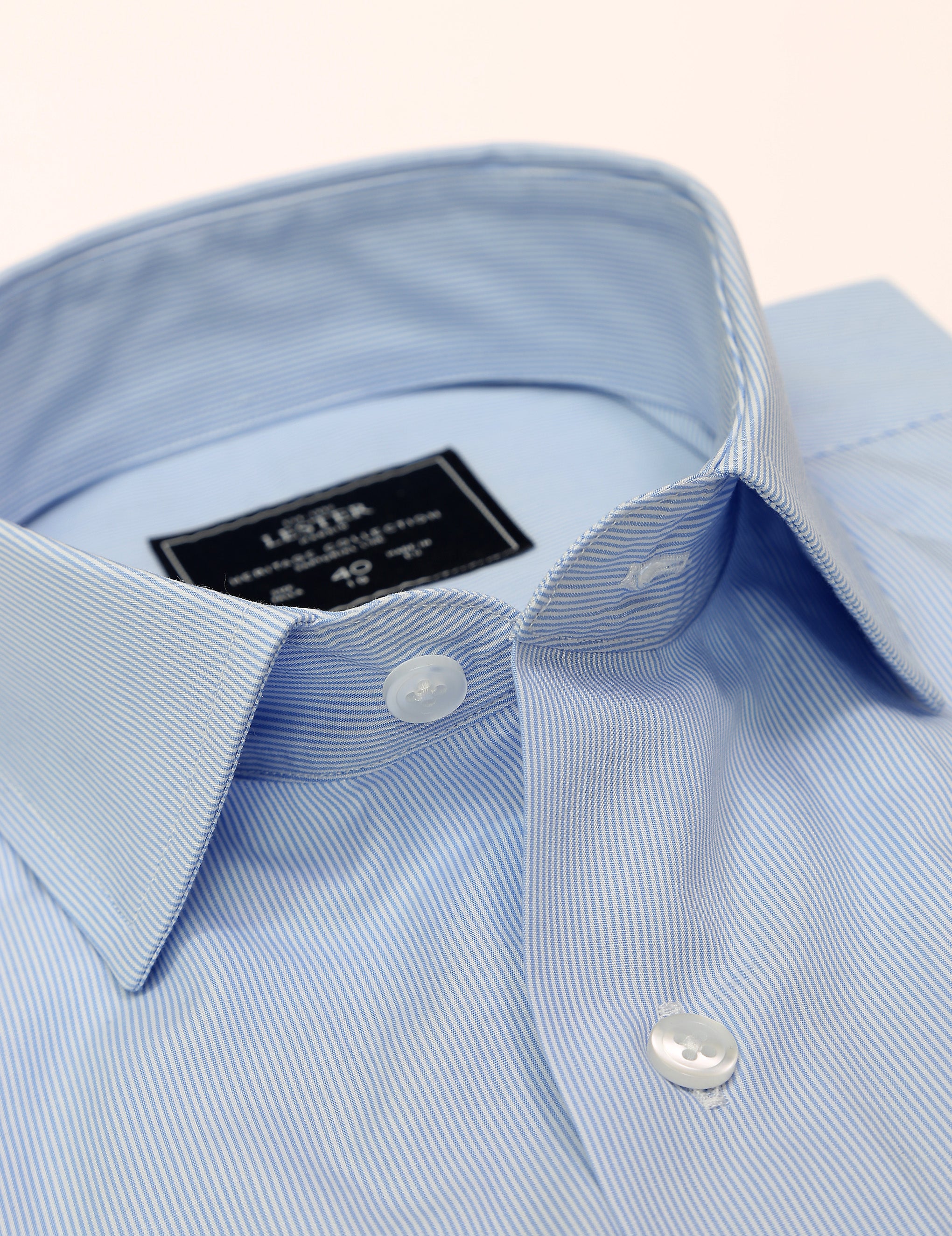 Camisa vestir raya fina Azul