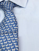 Camisa vestir raya fina Azul