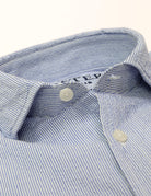 Camisa sport seersucker Azul
