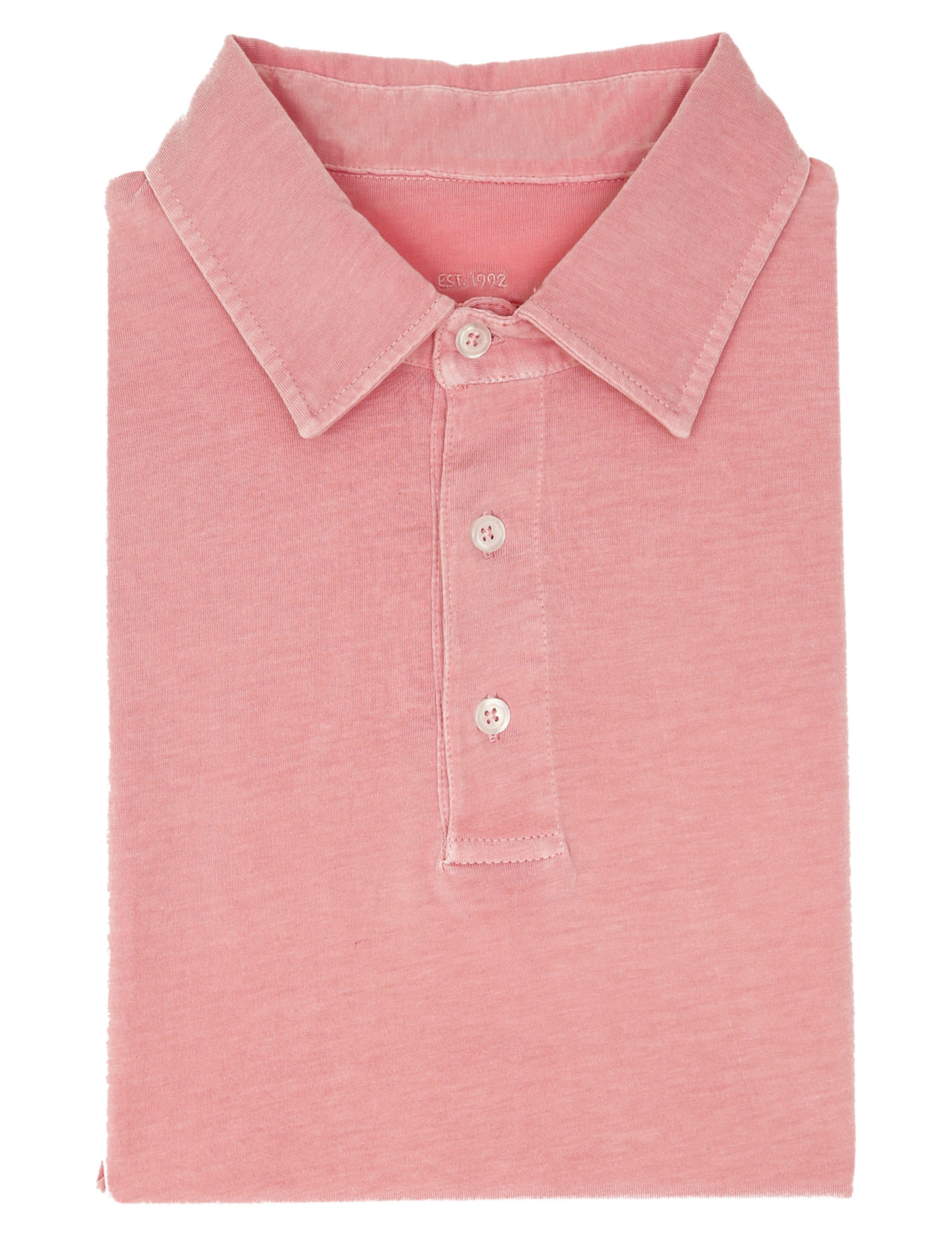 Polo jersey lavado Fresa