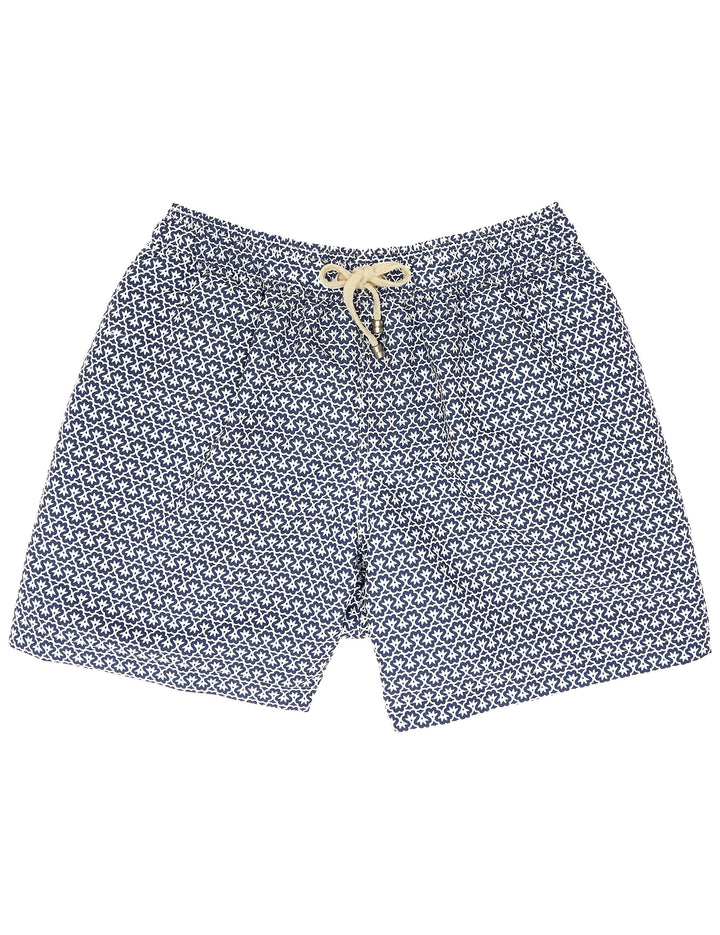 Traje de baño geometrico Azul