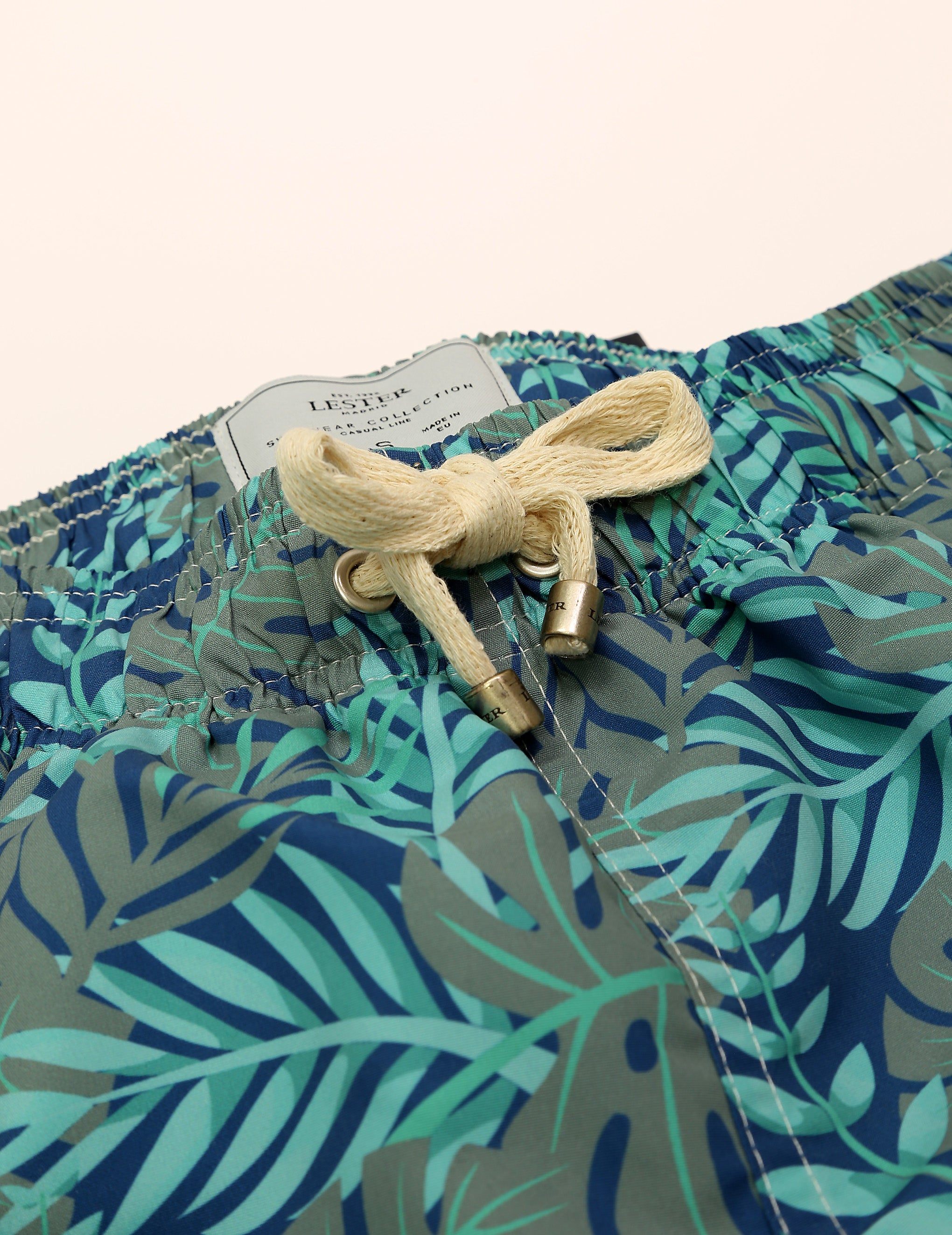 Traje de baño helechos bicolor Azul/verde