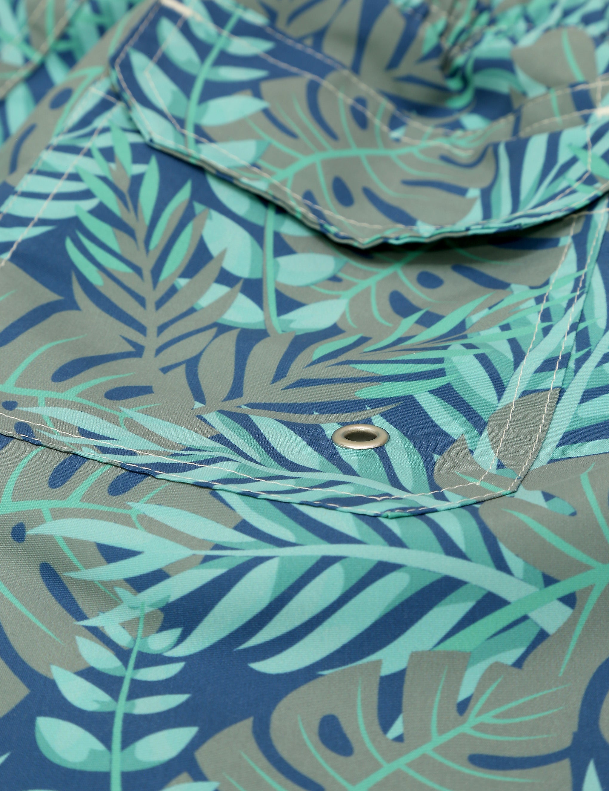 Traje de baño helechos bicolor Azul/verde