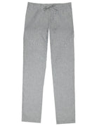 Pantalón multirayas lino algodón Azul