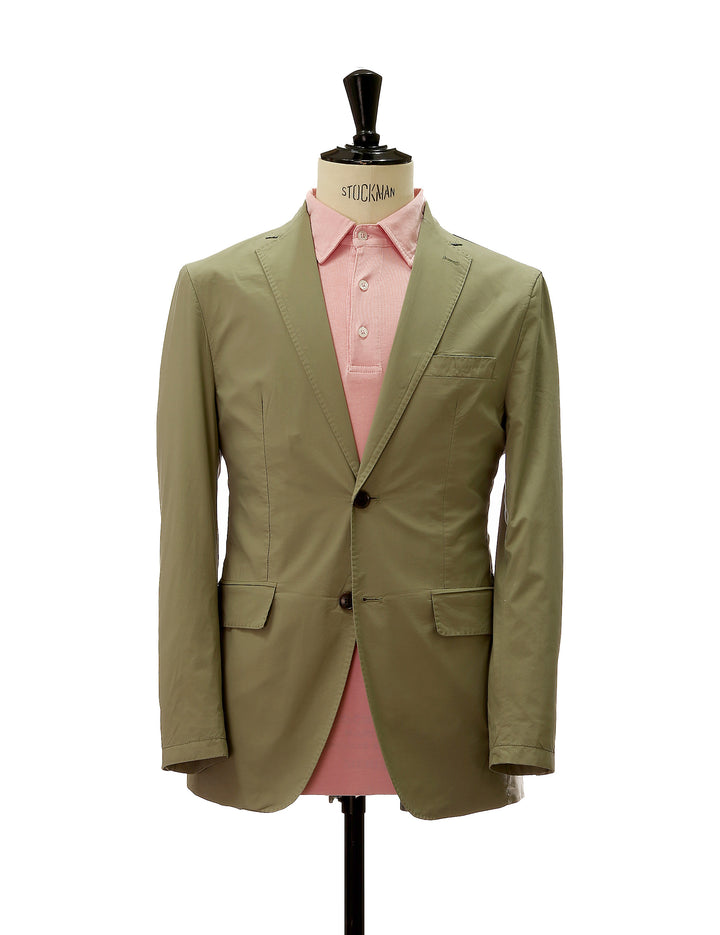 Chaqueta popelin lavada Verde